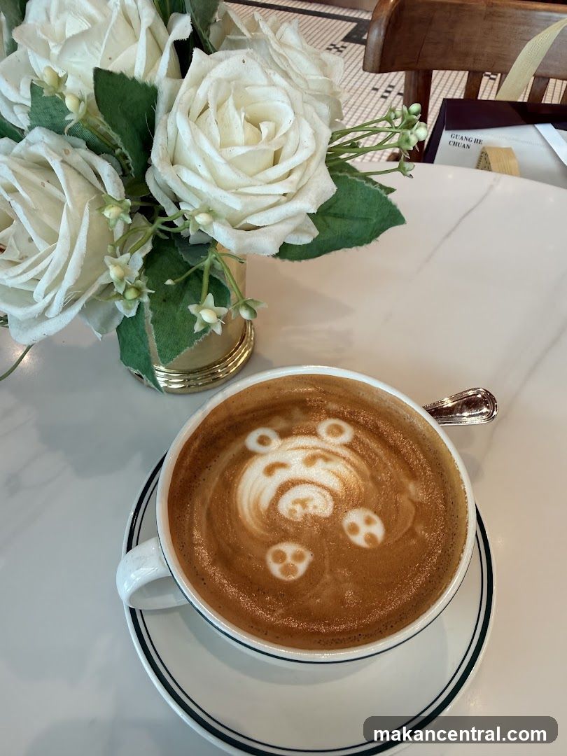 Latte with Bear Art