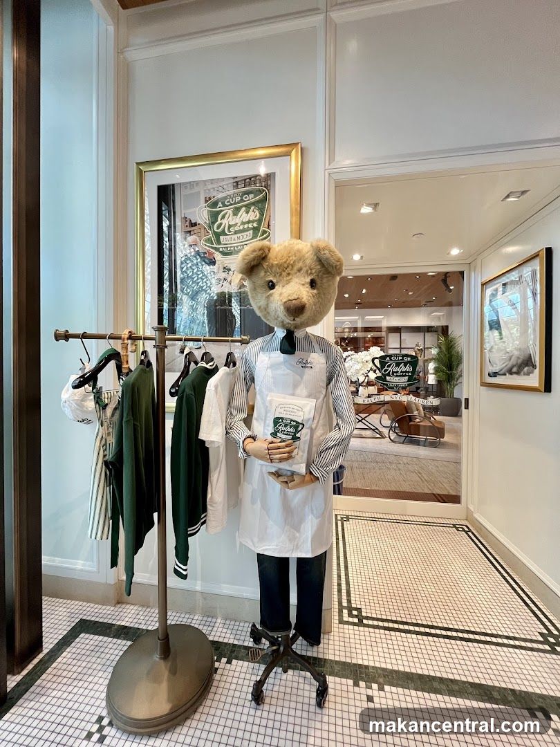 Teddy Bear Display with Ralph's Coffee Merchandise