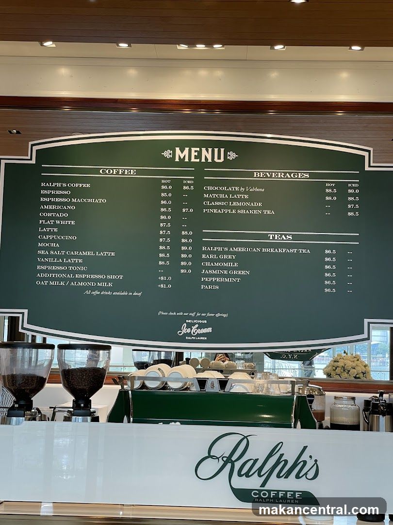 Ralph's Coffee Menu