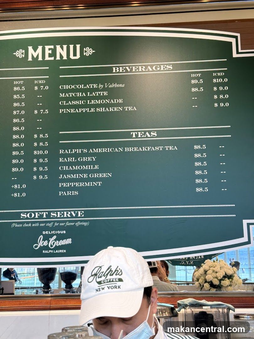 Ralph's Coffee Menu