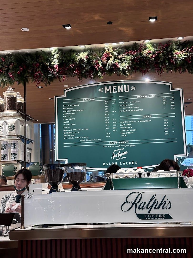 Ralph's Coffee Menu