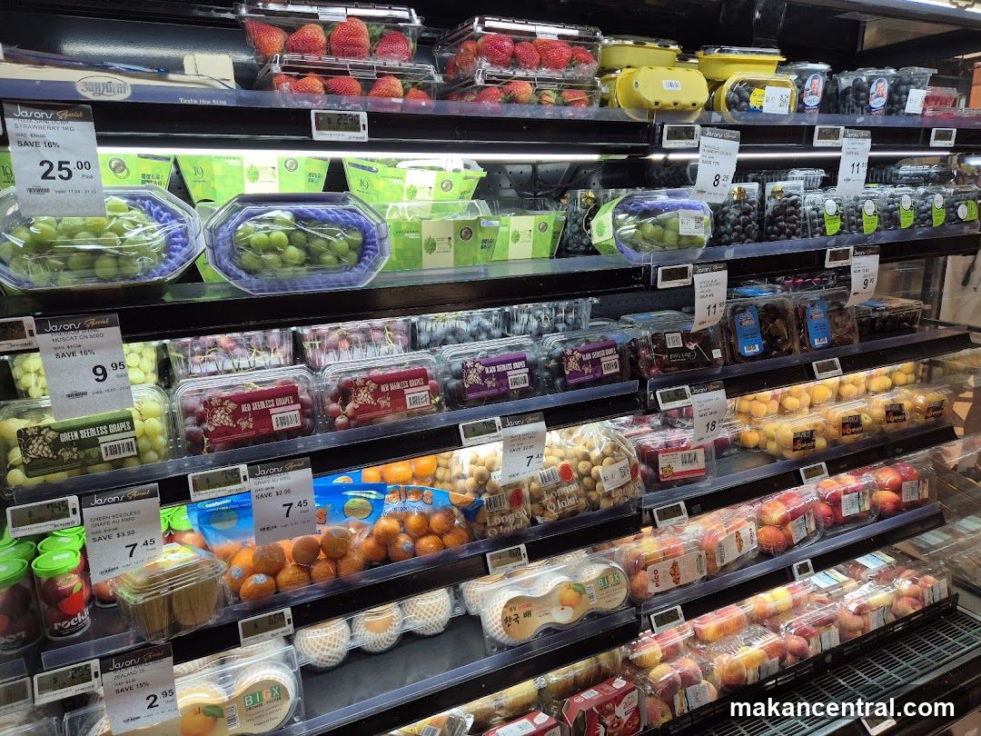 Fruit Display in a Supermarket