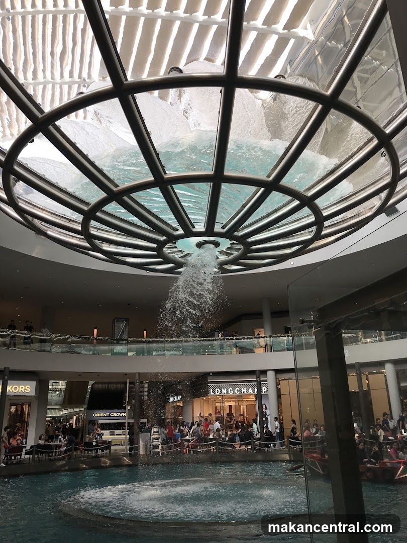 Indoor Fountain and Shops