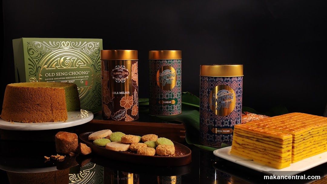 Assortment of Traditional Singaporean Cakes and Cookies