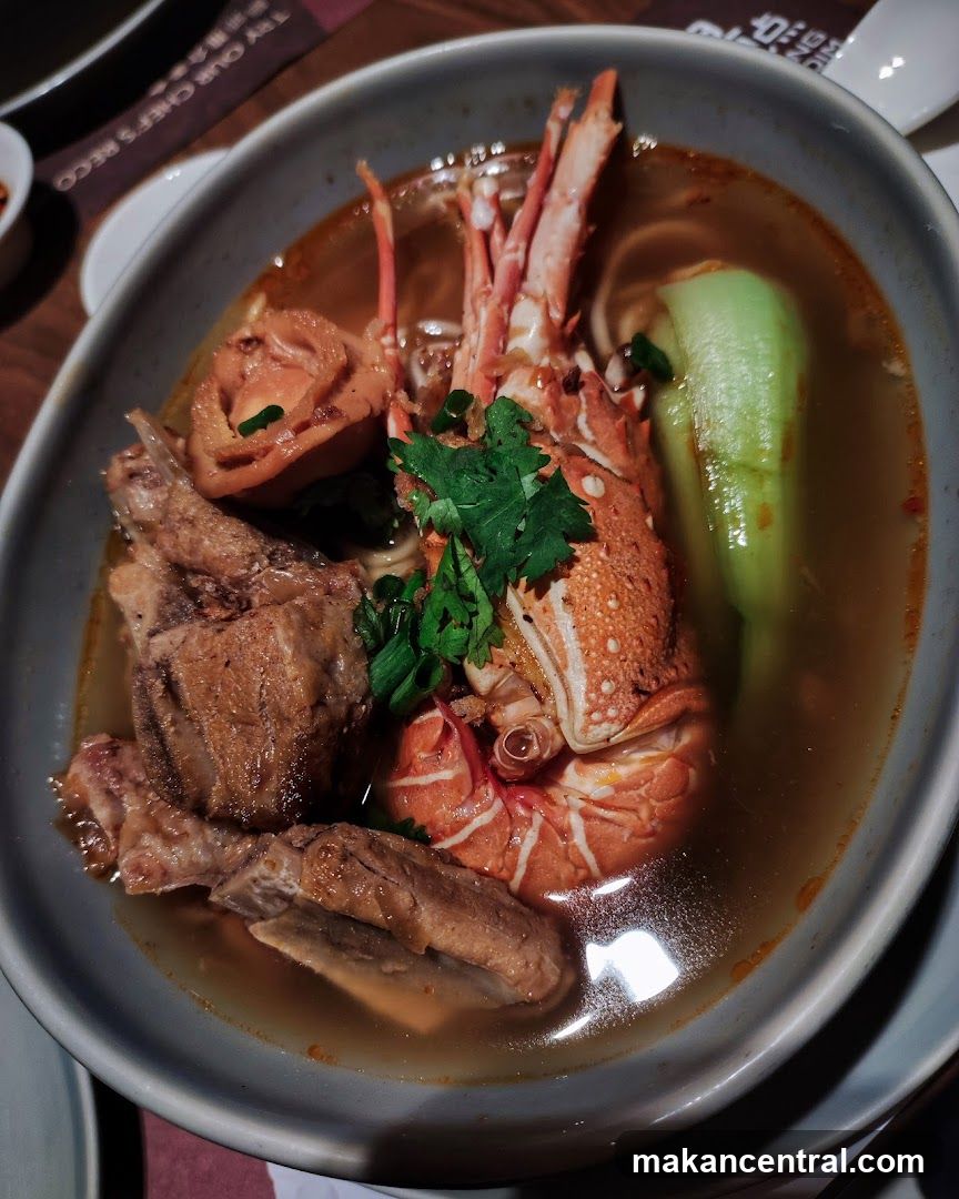 Lobster and Meat Noodle Soup