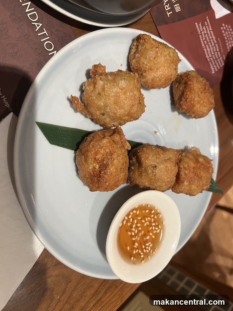 Fried Appetizers with Dipping Sauce