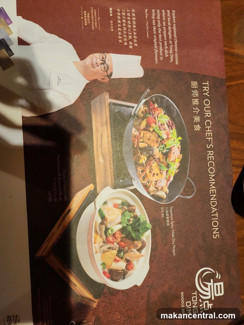 Tong Dim Noodle Bar Chef's Recommendations