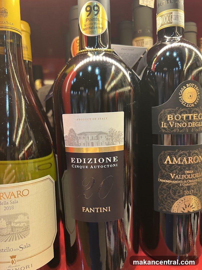 Bottles of Italian Wine