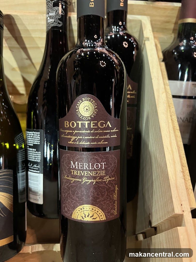 Bottega Merlot Trevenezie Wine Bottles