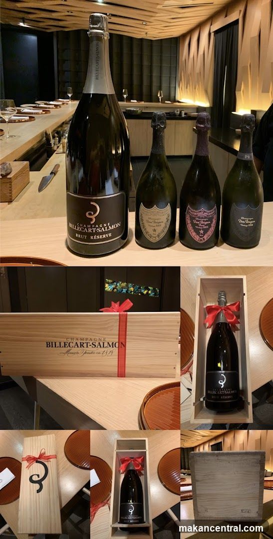 Champagne Bottles and Presentation Boxes