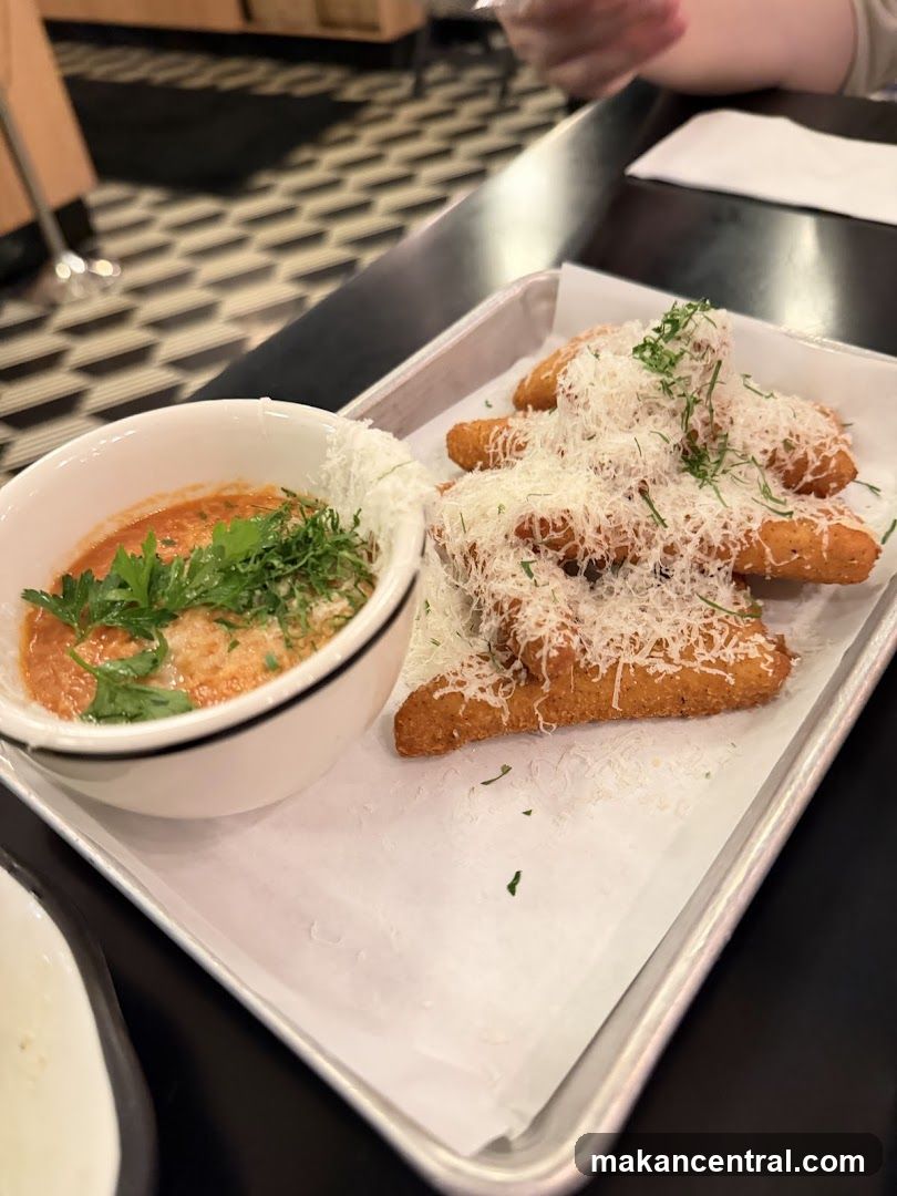 Fried Mozzarella Sticks with Marinara Sauce