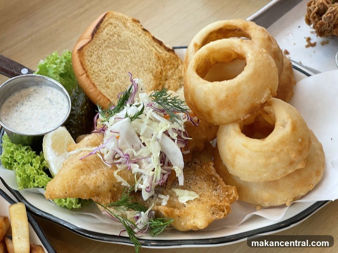 Fish and Chips with Onion Rings