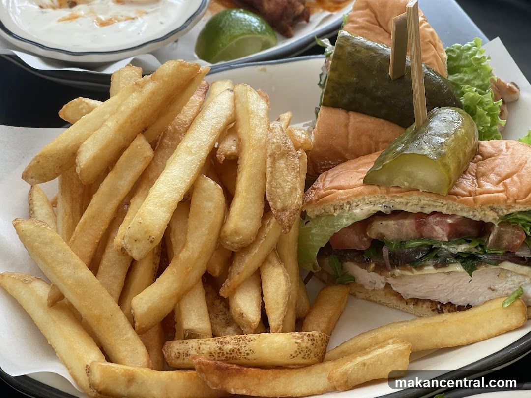 Chicken Sandwich and Fries