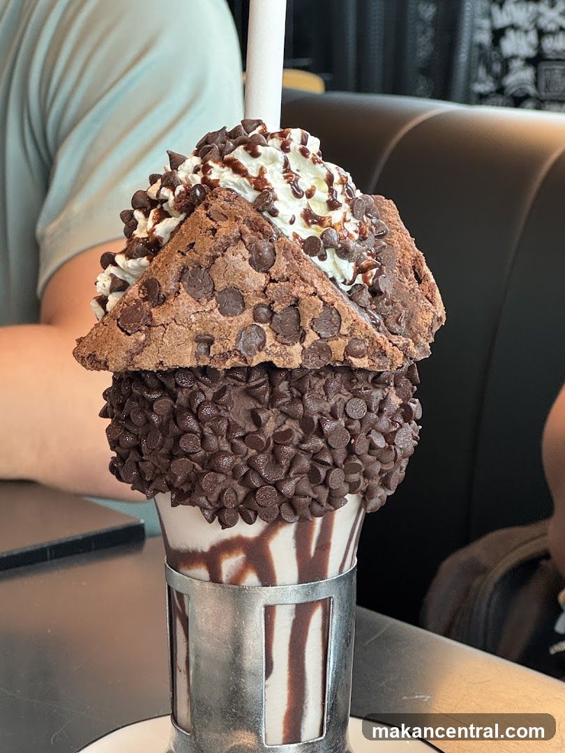 Chocolate Chip Brownie Milkshake