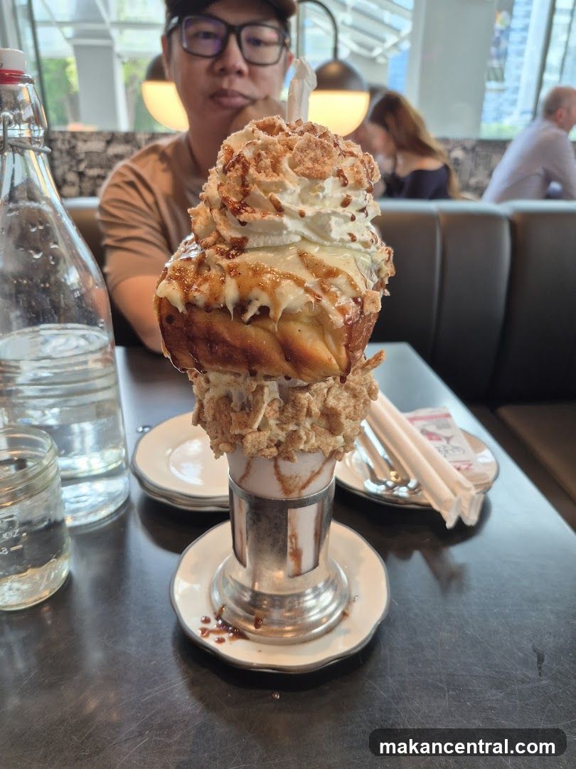 Dessert with Whipped Cream and Crumble
