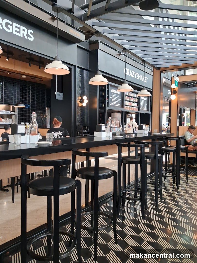 Modern Burger Restaurant Interior