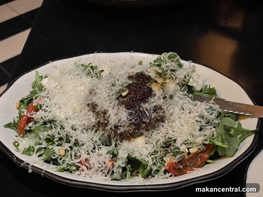 Salad with Cheese and Tomatoes