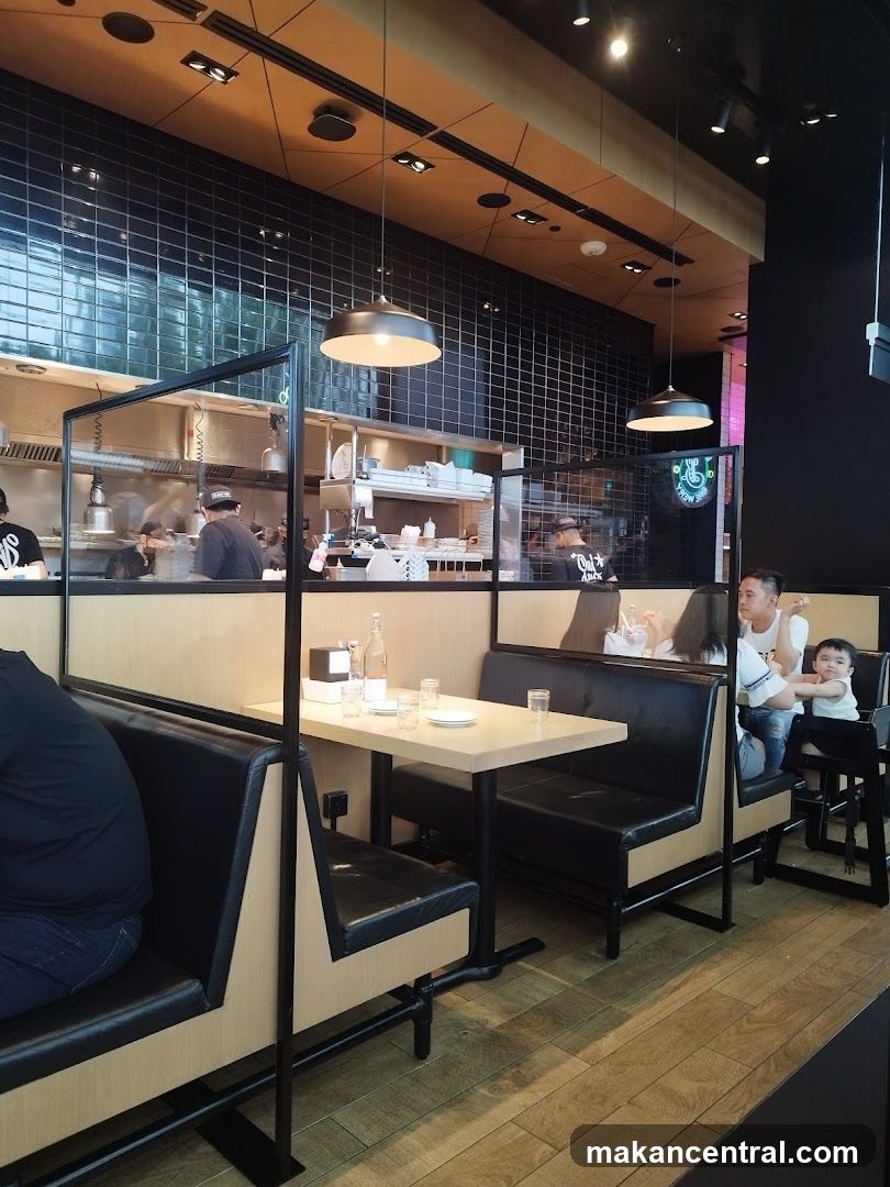 Restaurant Interior with Booth Seating