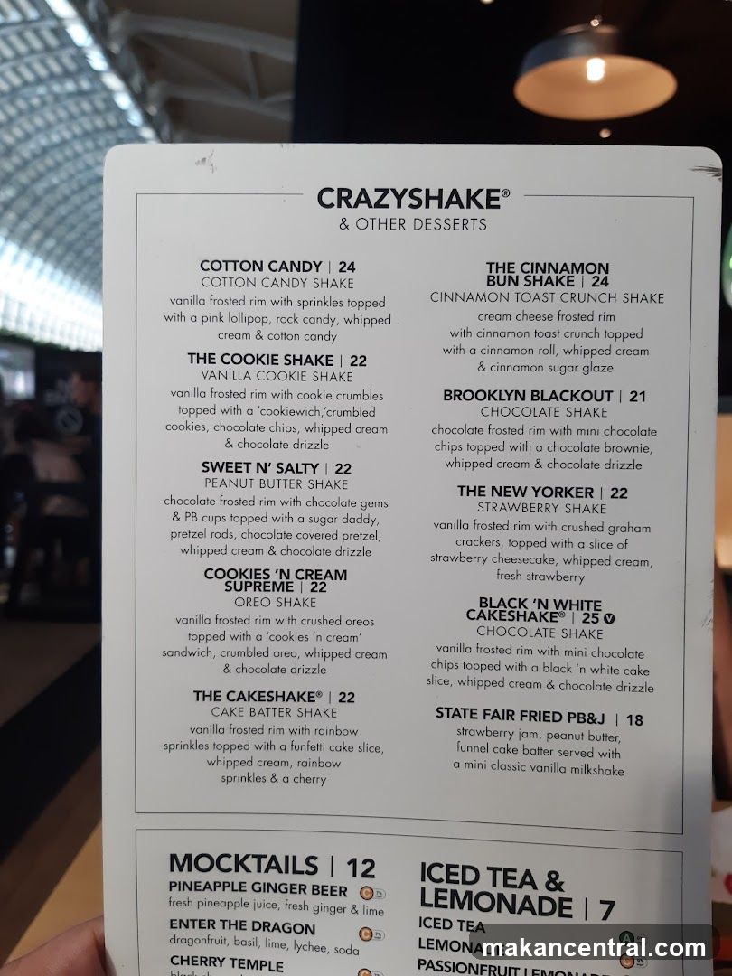 CRAZYSHAKE® & OTHER DESSERTS