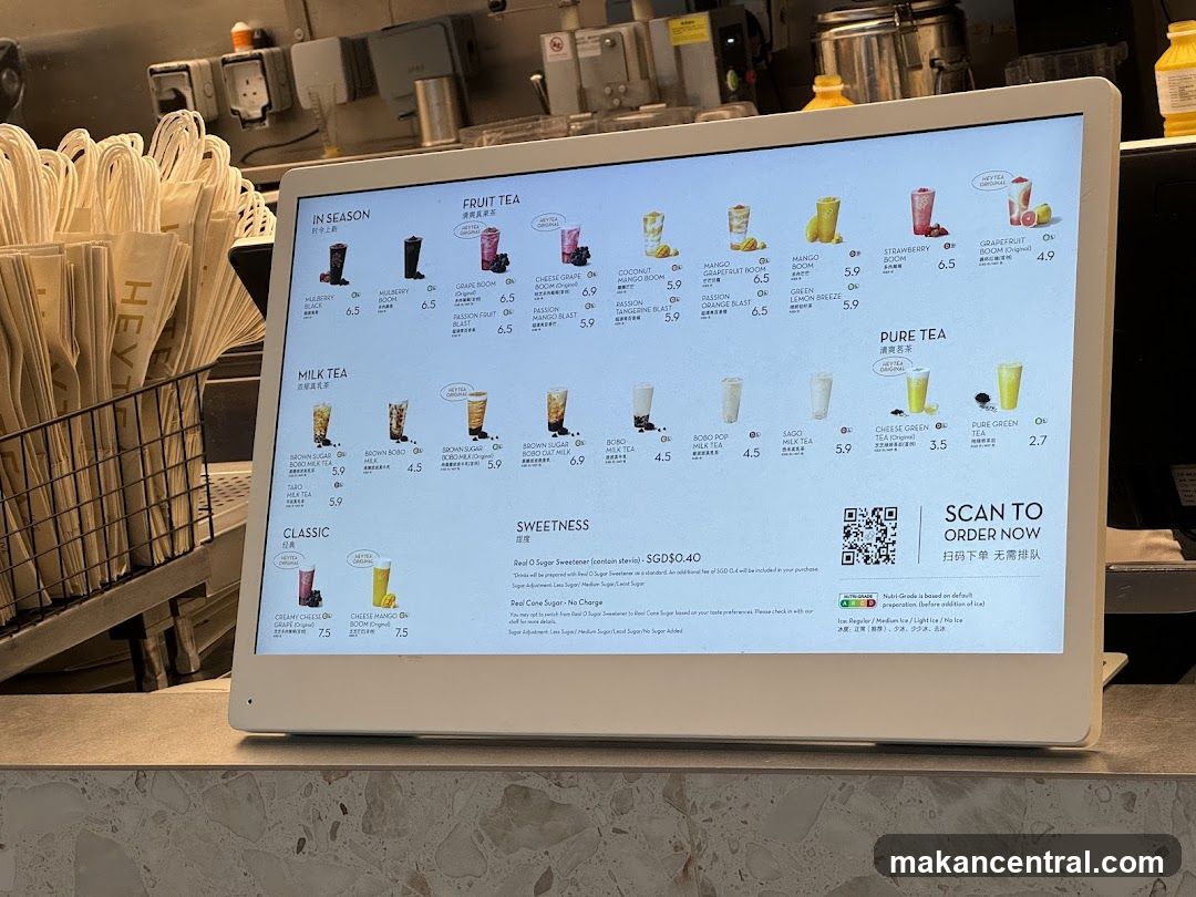 HEYTEA Menu