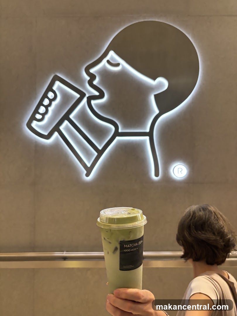 Matcha Drink with Logo