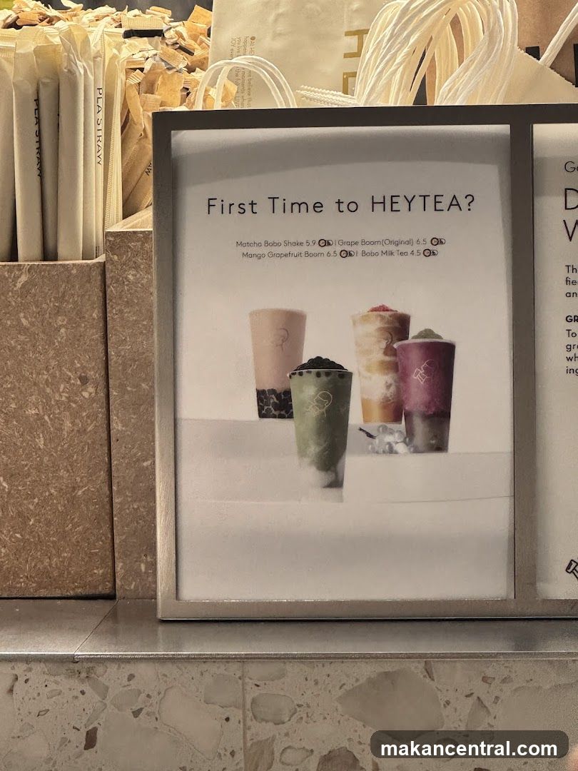 HEYTEA Menu