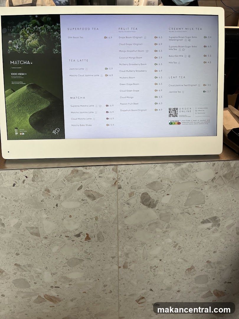 Tea Menu