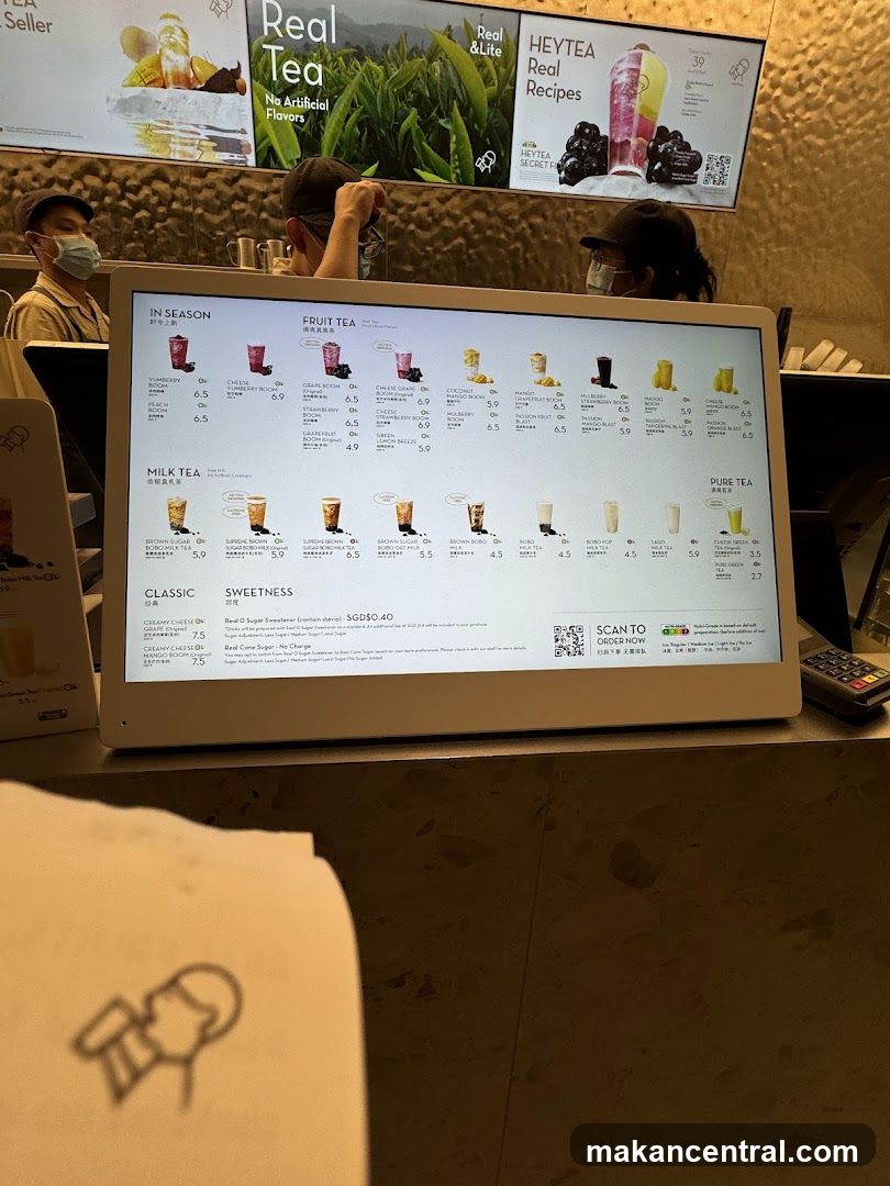 HEYTEA Menu
