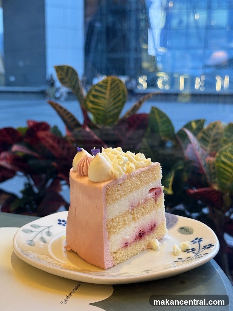 Slice of Pink Cake