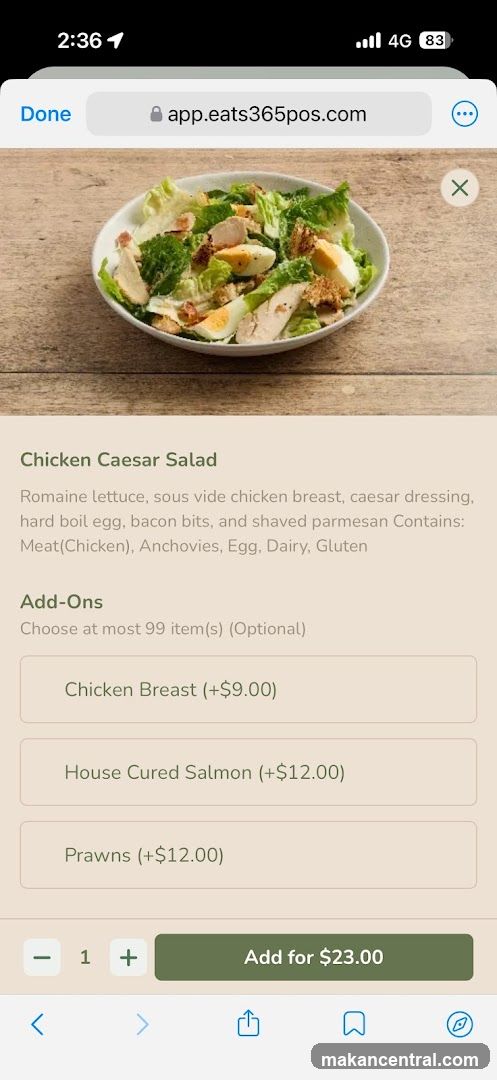 Chicken Caesar Salad