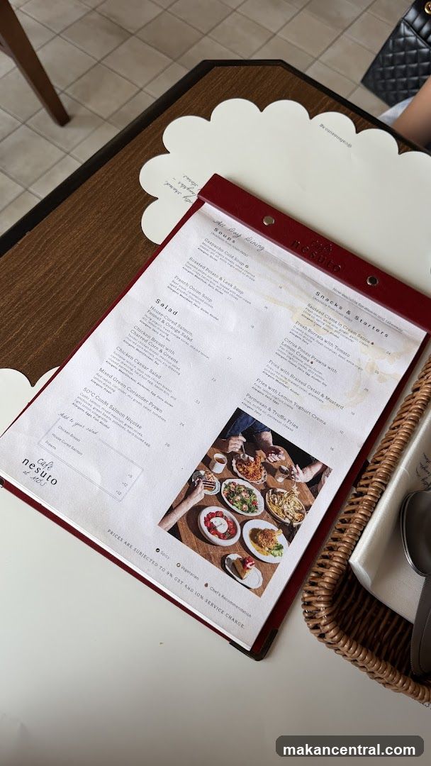 Cafe Nesuto Menu