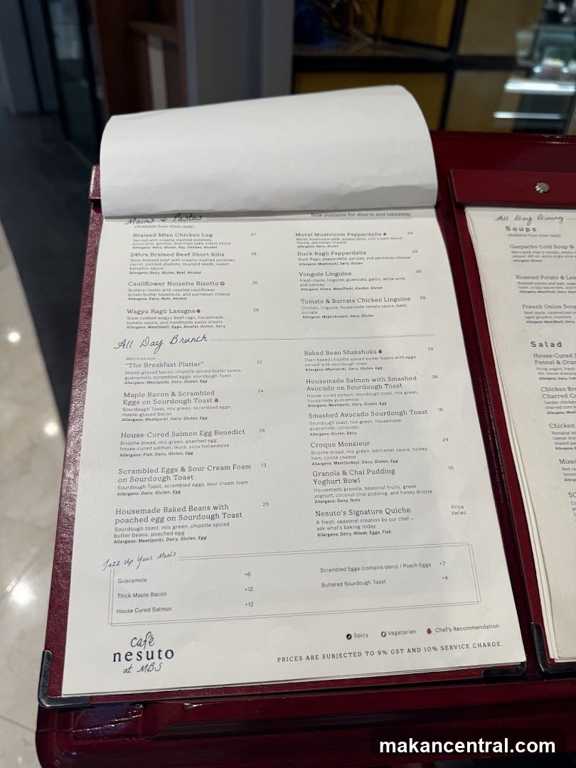 Nesuto Menu