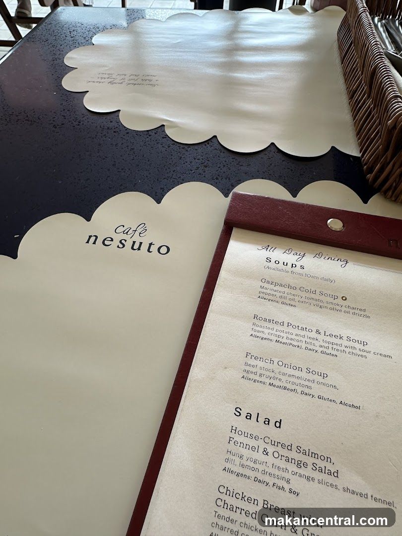 All Day Dining Menu