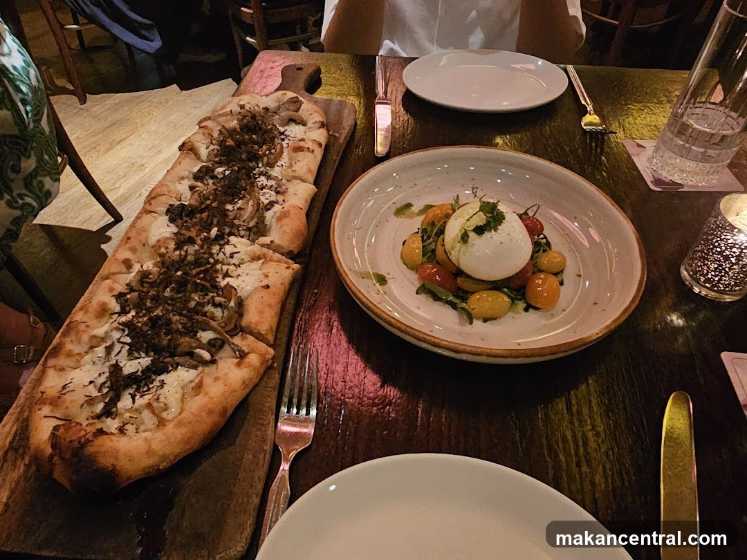 Flatbread and Burrata Salad