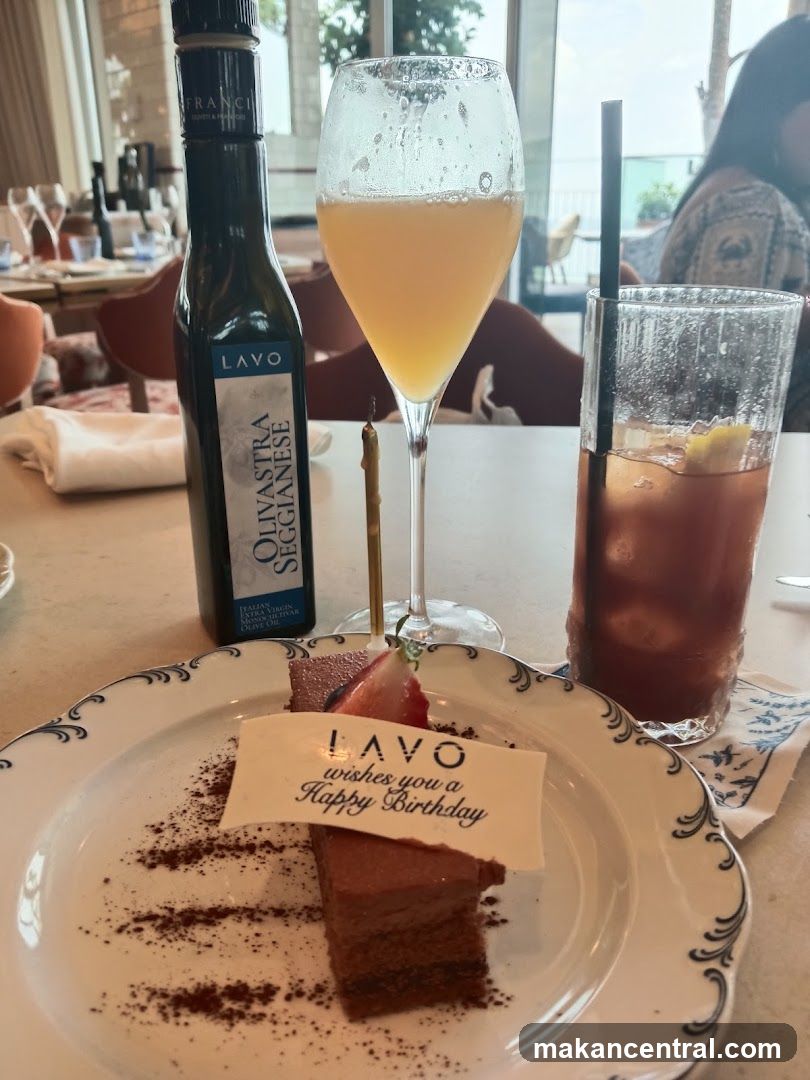 Birthday Dessert with Drinks