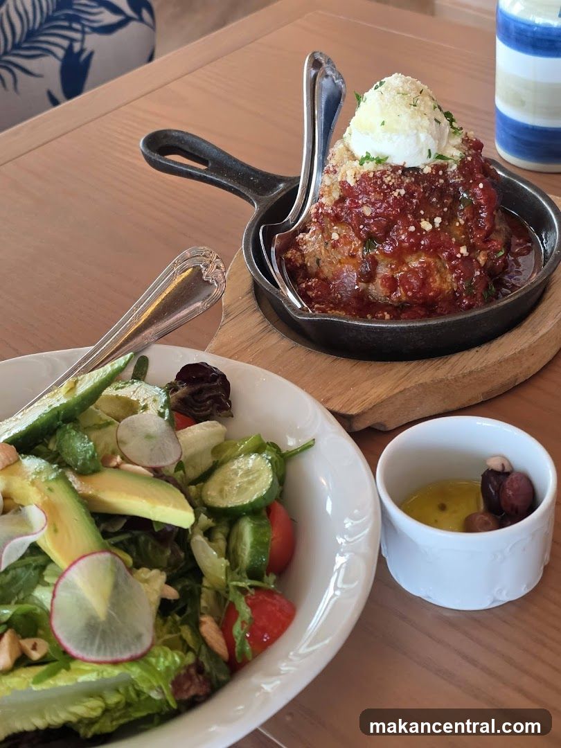 Meatball and Salad