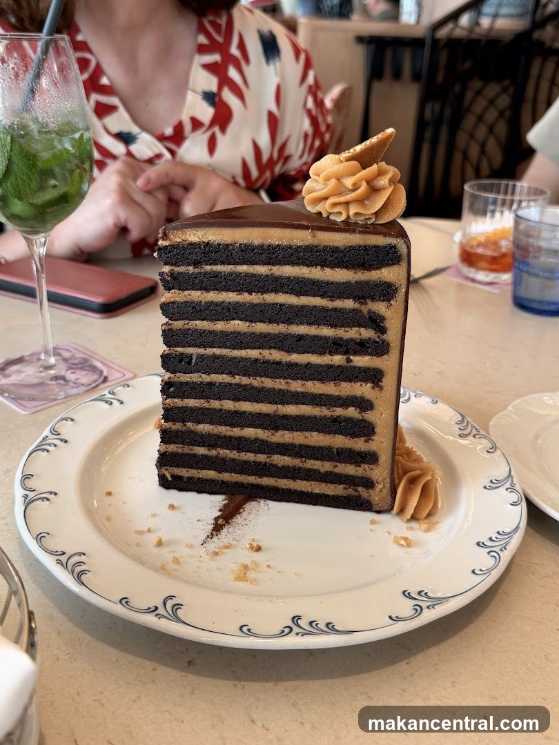 Layered Chocolate Cake with Peanut Butter Frosting