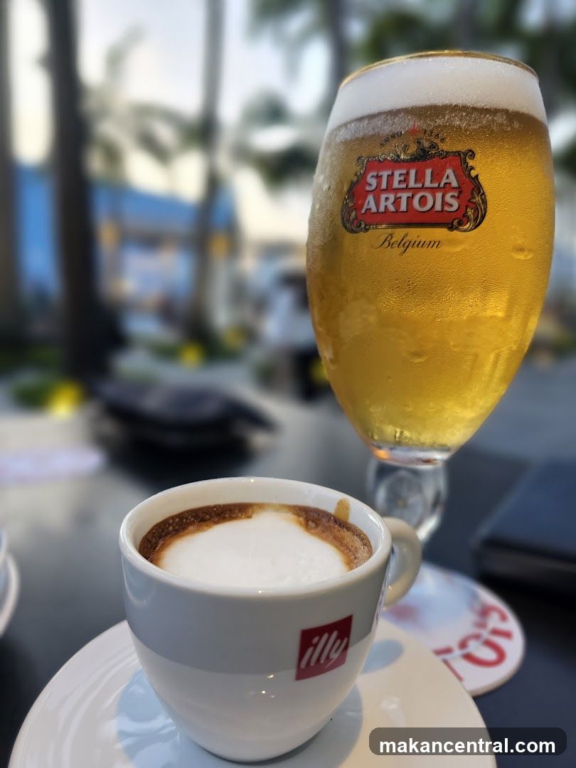 Cappuccino and Beer
