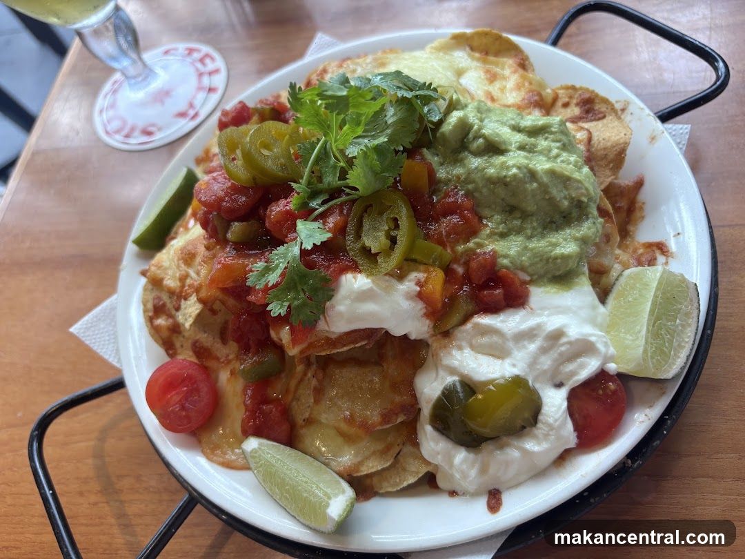 Nachos with Guacamole and Salsa