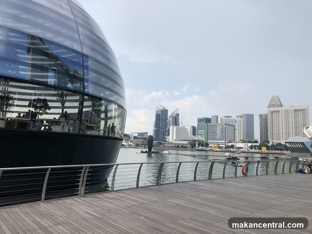 Modern Glass Building by the Water