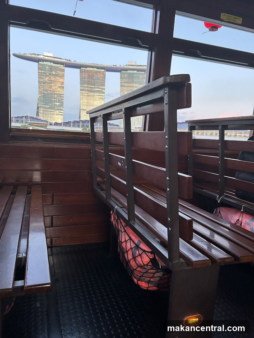 View of Marina Bay Sands from a boat
