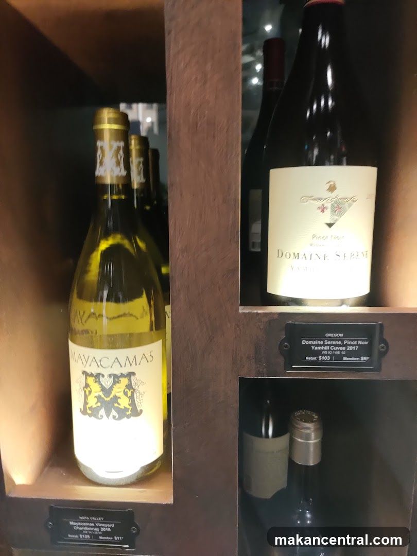 Wine Bottles on Display