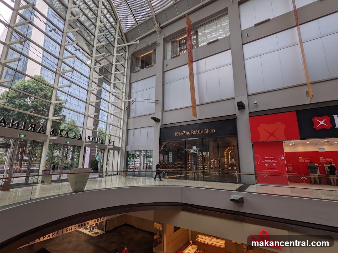 Interior of a shopping mall