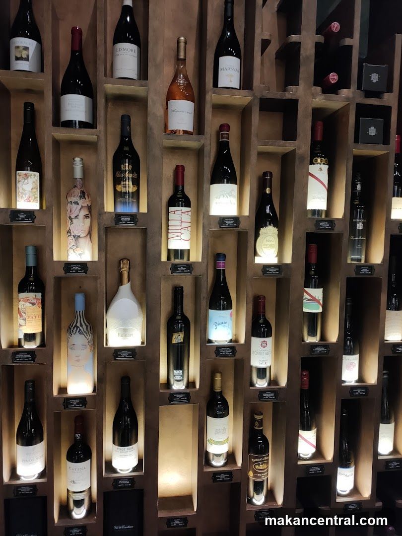 Wine Bottles on Display