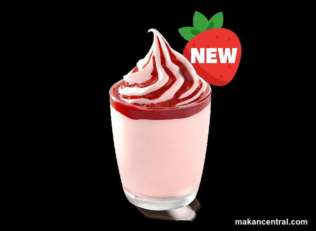 Strawberry Swirl Soft Serve