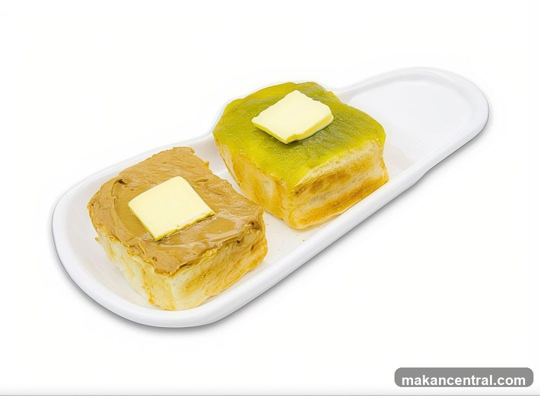 Peanut Butter and Pandan Toast