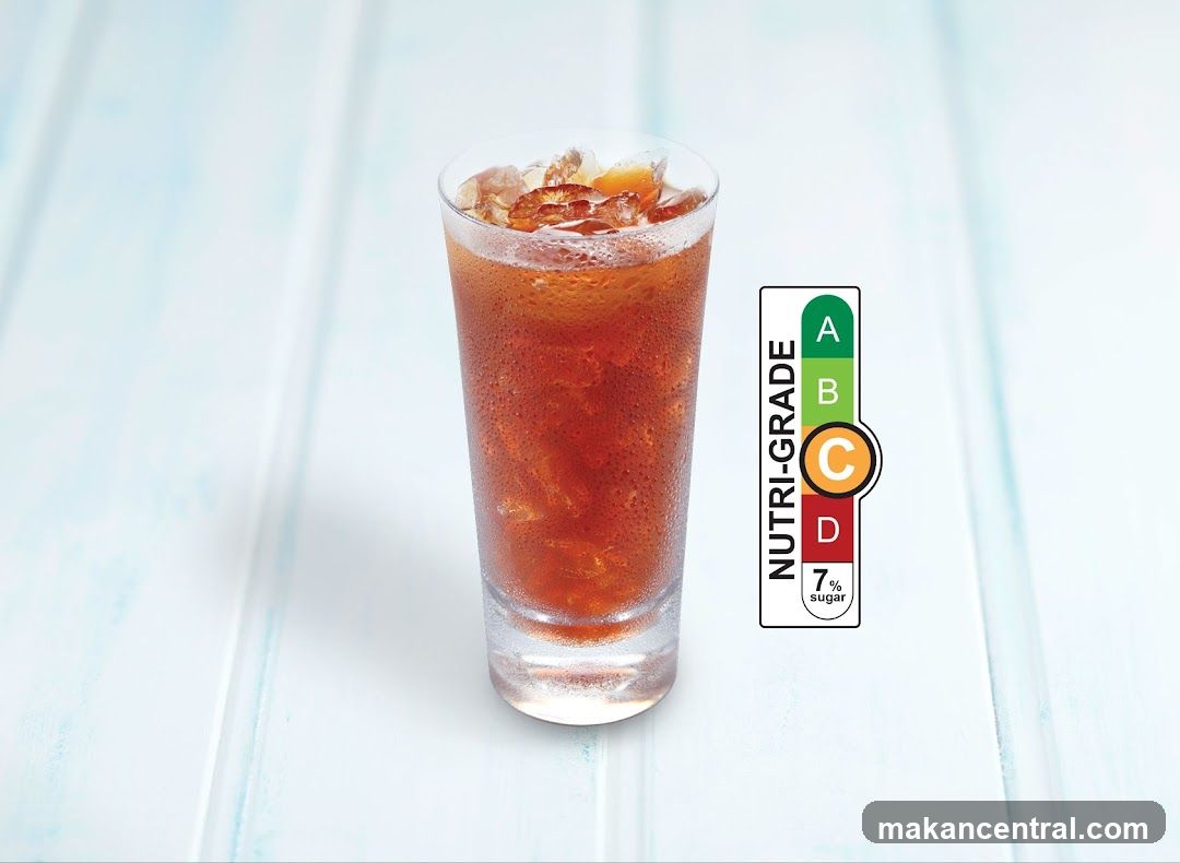 Iced Tea with Nutri-Grade Label