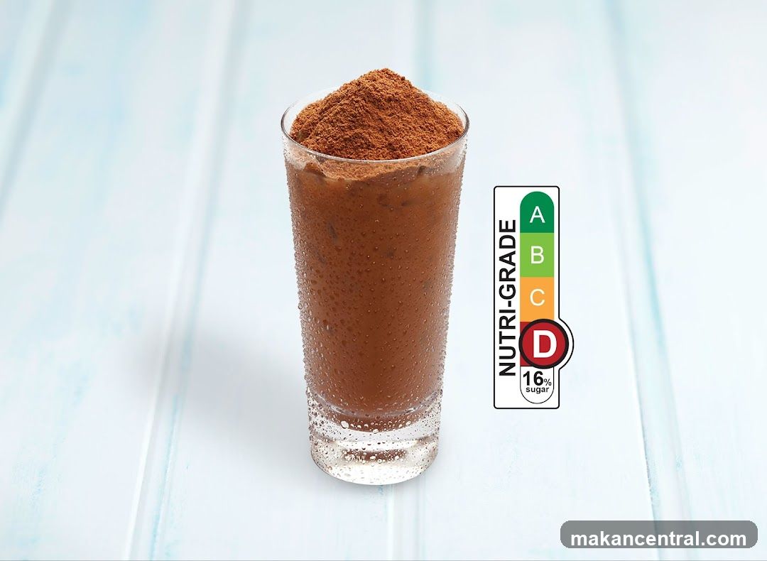 Chocolate Drink with Nutri-Grade Label