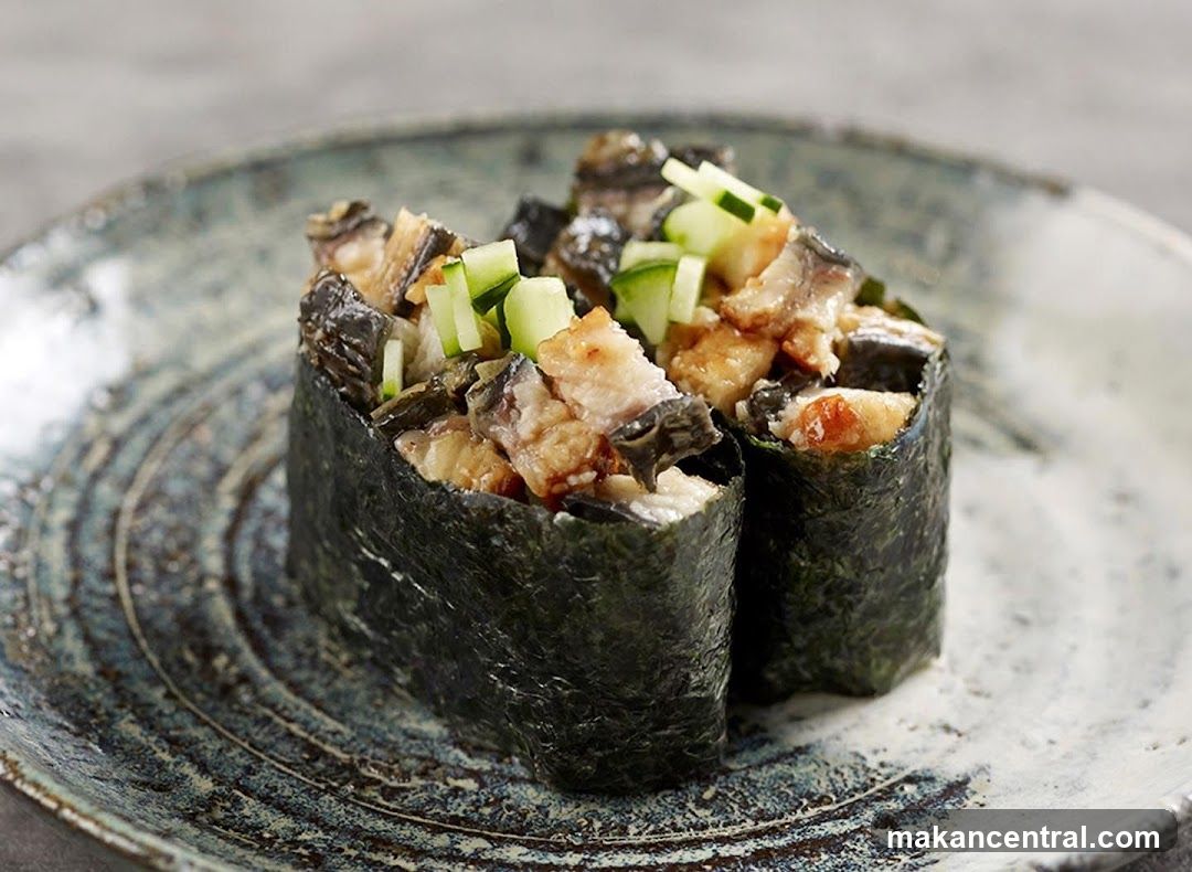 Eel and Cucumber Sushi Rolls
