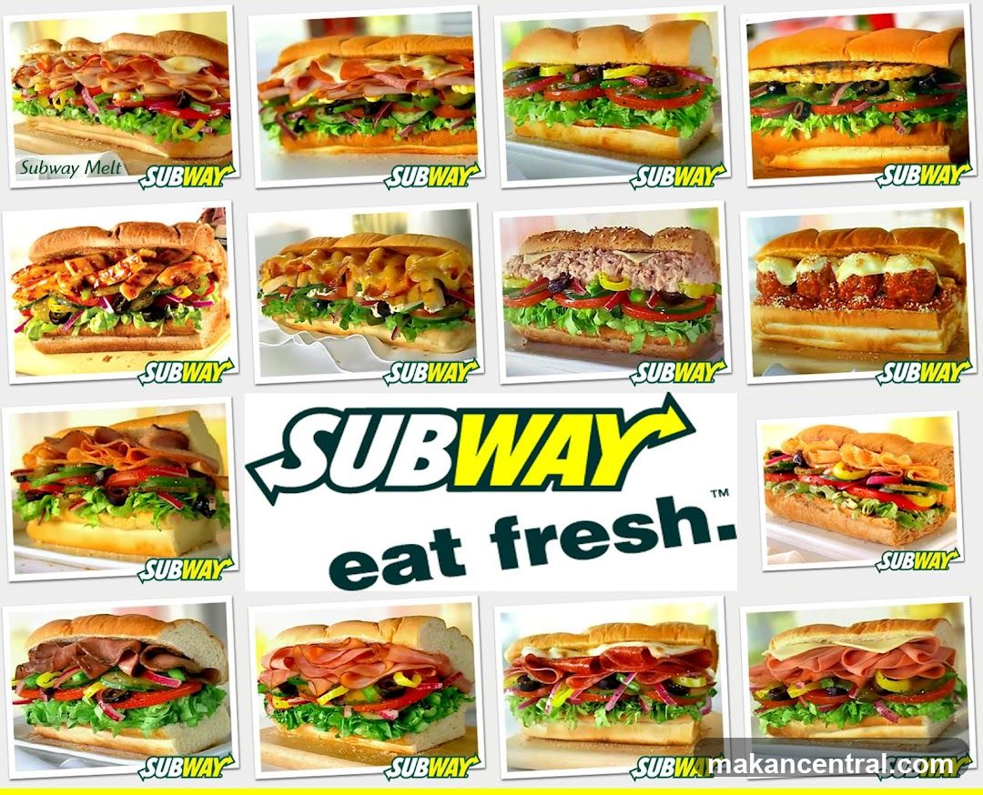 Subway Sandwiches Collage